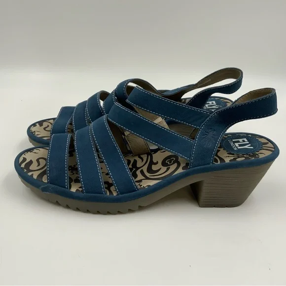 Fly London Wome 118Fly Blue Leather. Size 42. - Picture 3 of 9